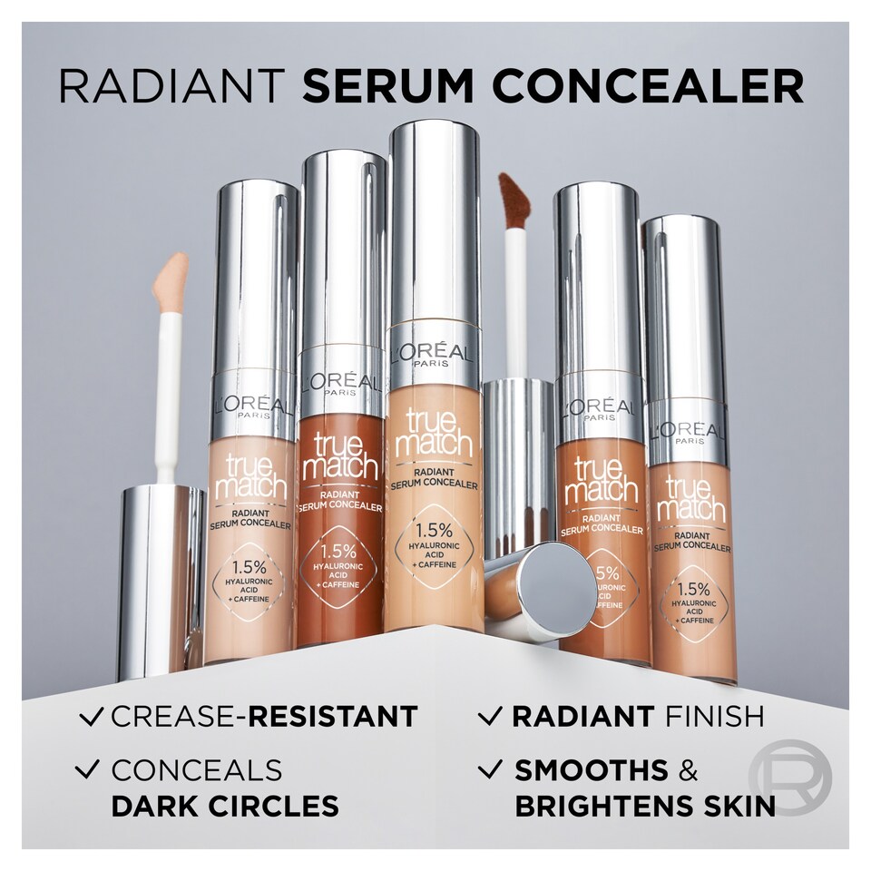 image 1 of L'Oreal Paris True Match Radiant Serum Concealer Light Medium 4D, 11ml