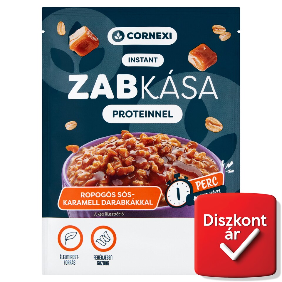 Cornexi instant zabkása proteinnel sós-karamell darabokkal 60 g
