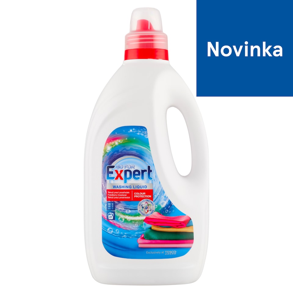 Go for Expert Tekutý prací prostriedok na farebné textílie 27 praní 1,5 l
