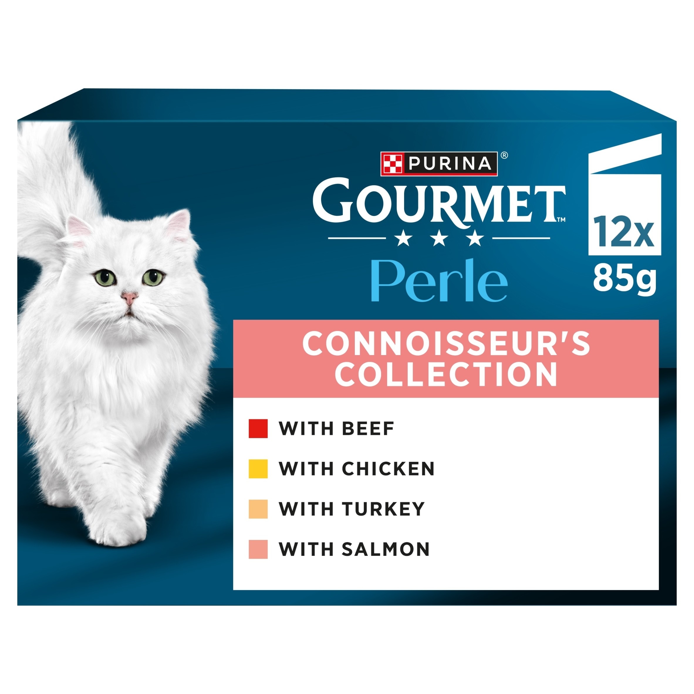 GOURMET Perle Connoisseur's Selection in Gravy Wet Cat Food 12x85g
