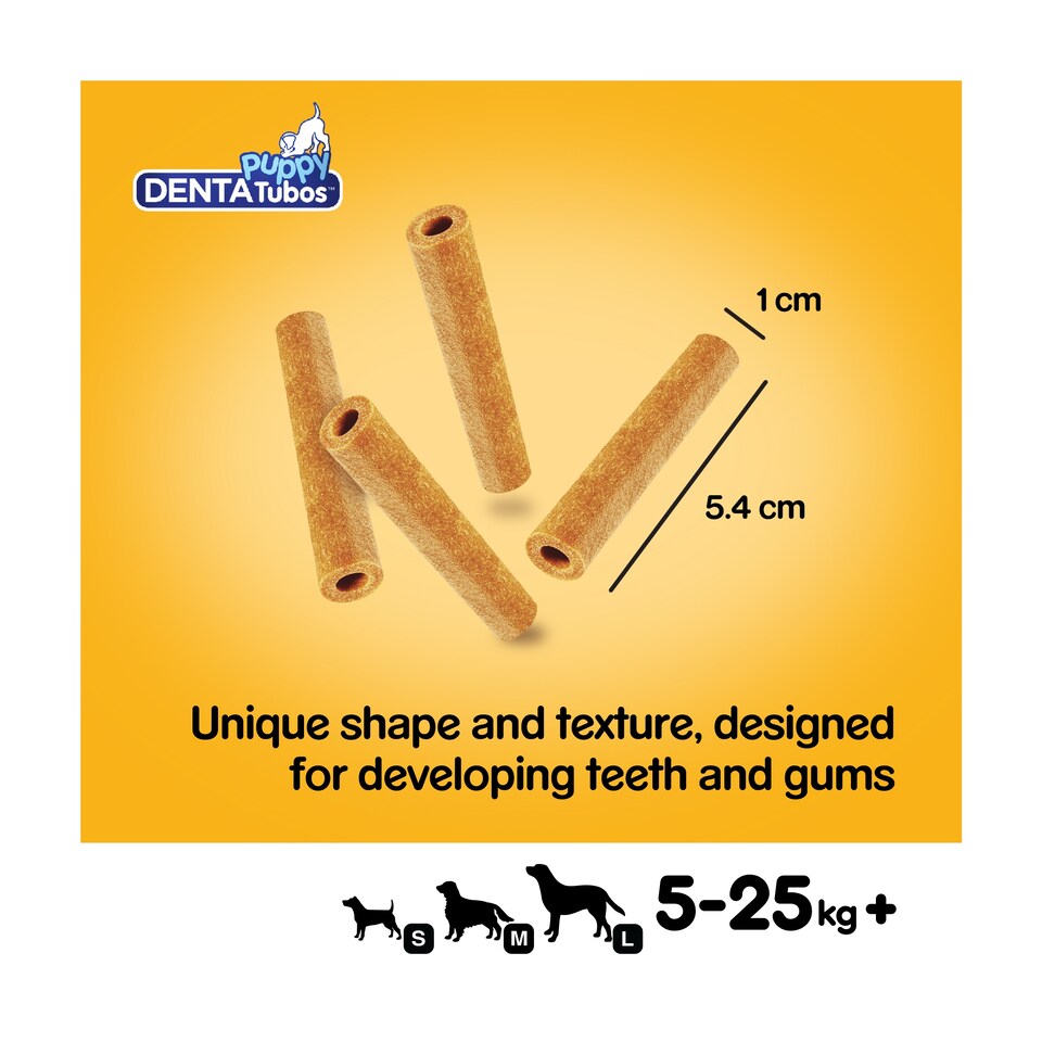 image 1 of Pedigree Denta Tubo Puppy Dog Treats 3 Dental Sticks
