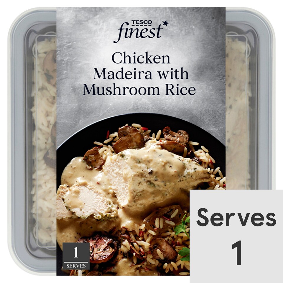 Tesco Finest Chicken Madeira & Mushroom & Rice 450G
