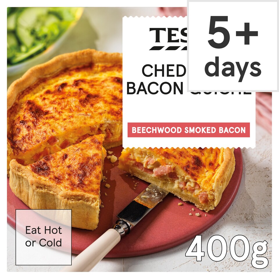 Tesco Cheese & Bacon Quiche 400g