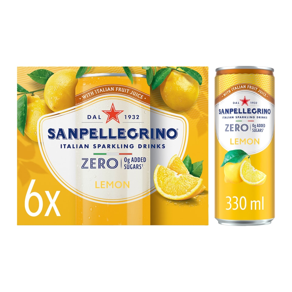 San Pellegrino Zero Lemon 6X330Ml