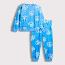Manchester City Fleece Pyjama Set in Blue