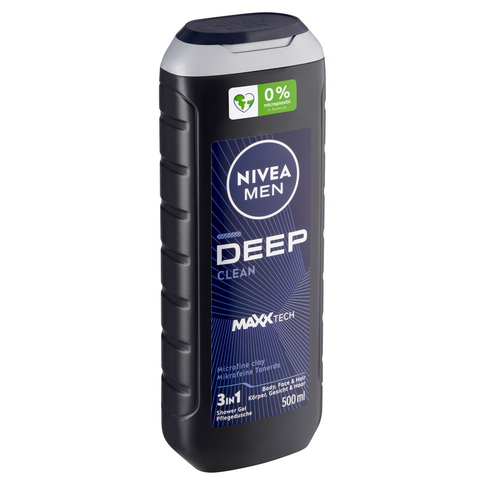 Nivea Men Deep Clean 3 v 1 Sprchový gel 500ml