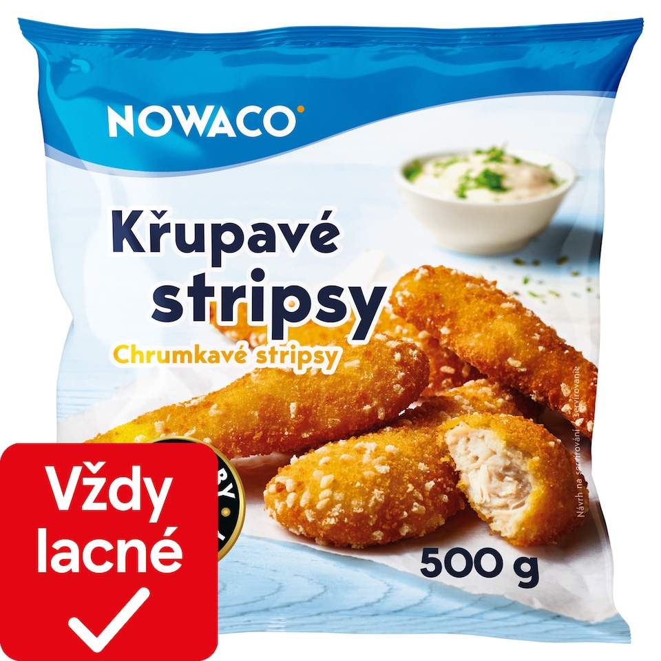 Nowaco Kuracie stripsy obaľované 500 g