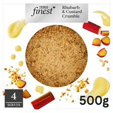 Tesco Finest Rhubarb & Custard Crumble 500g