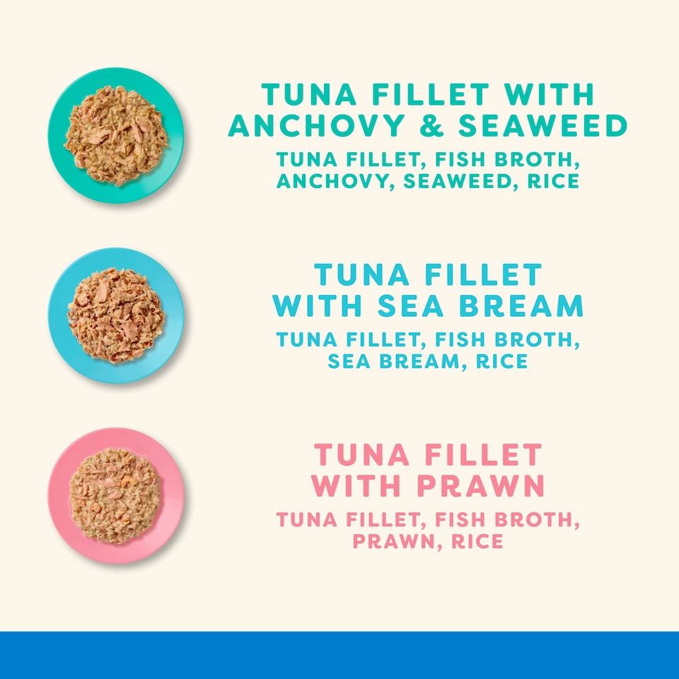 image 1 of Applaws Natural Wet Cat Food Fish Selection in Broth Pouches 12 x 70g