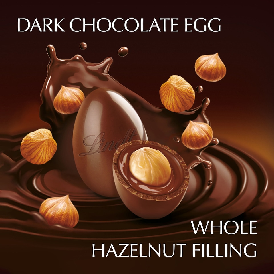 image 1 of Lindt Gourmet Milk Chocolate Eggs with Whole Roasted Hazelnut 130g