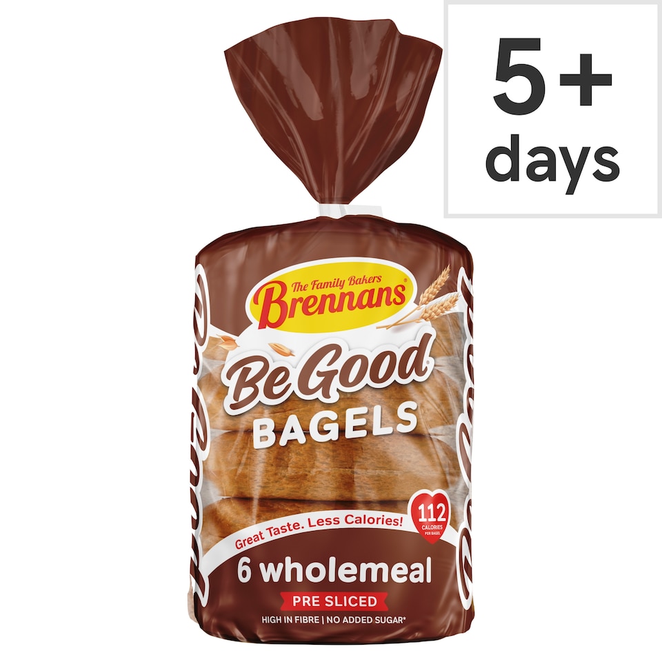 Brennans 6 Be Good Wholemeal Bagels 270g