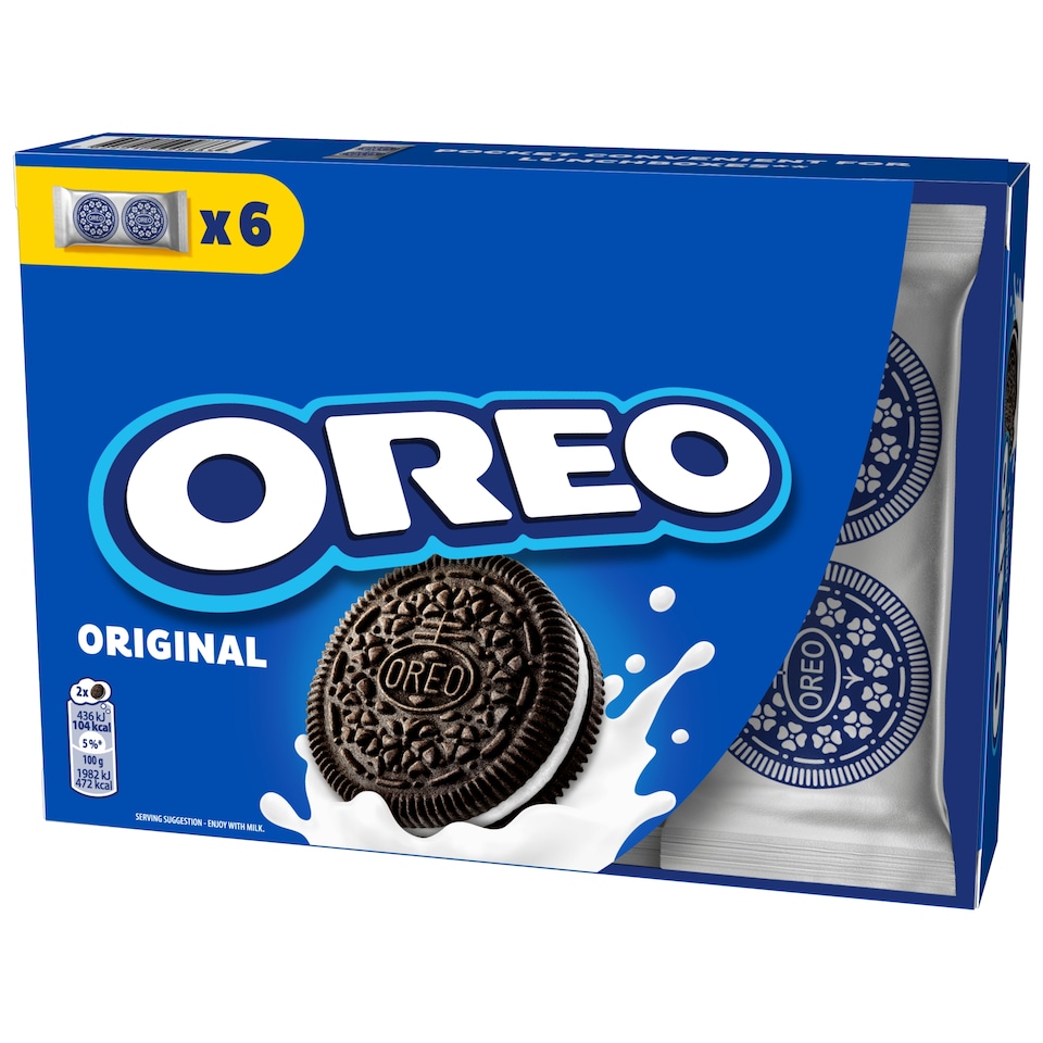 image 1 of Oreo Lunchbox Vanilla Chocolate Cookies Multipack x 6 132g