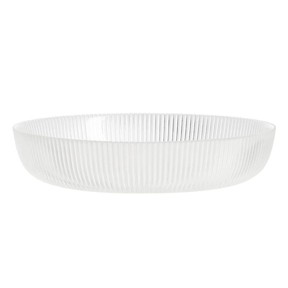 F&F Home Ribbed Glass Fruit Bowl
