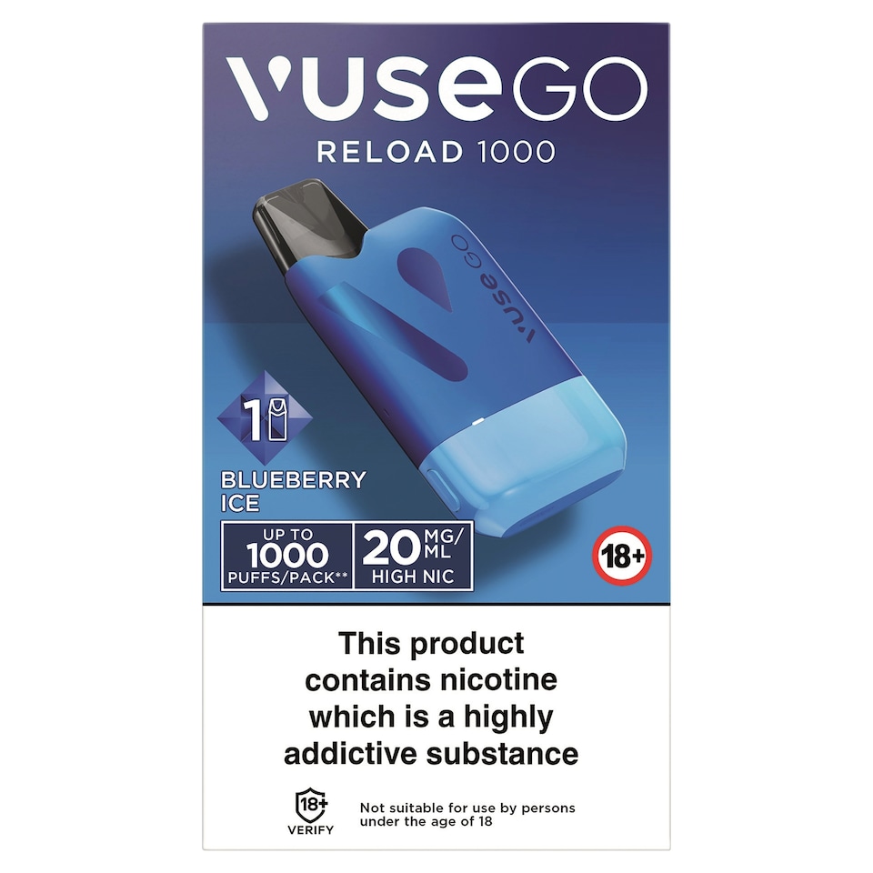 Vuse Go Reload Blue - Blueberry Ice 20mg/ml