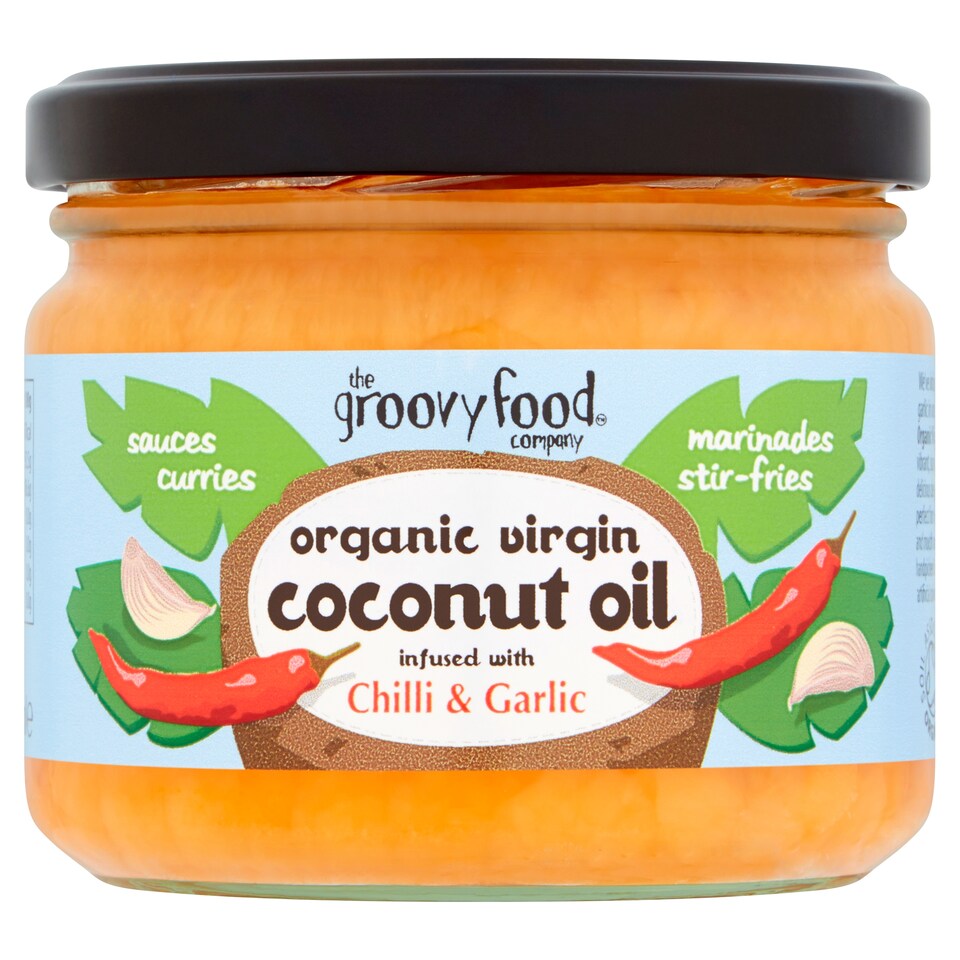 Groovy Food Organic Coconut Chilli Garlic Oil 283 Ml