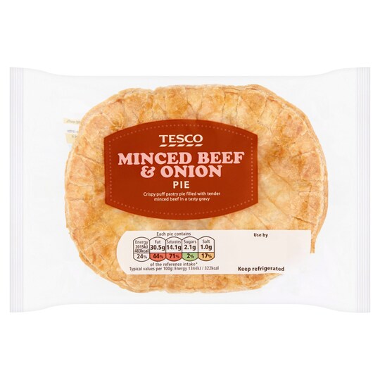 Tesco Minced Beef And Onion Pie 150G Tesco Groceries