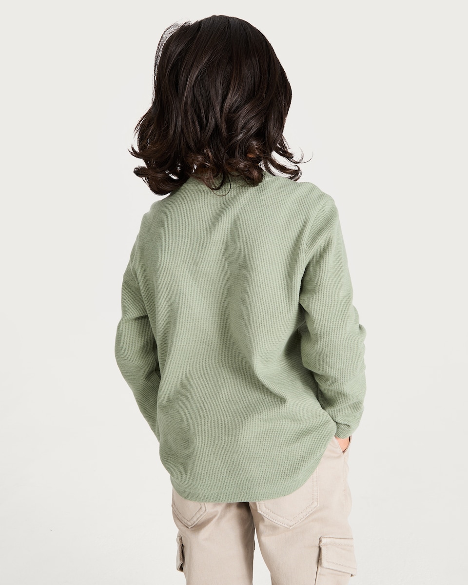 image 1 of F&F Boys 3-Pack Pure Cotton Long Sleeved Tops in Multi