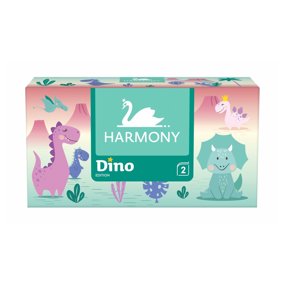 Harmony Dino kosmetické utěrky 2 vrstvy 150 ks