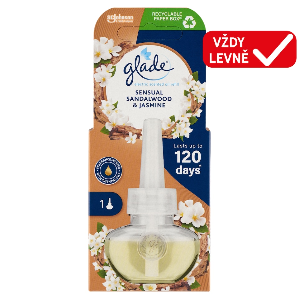 image 1 of Glade Sensual Sandalwood & Jasmine Electric Scented Oil Refill 20ml