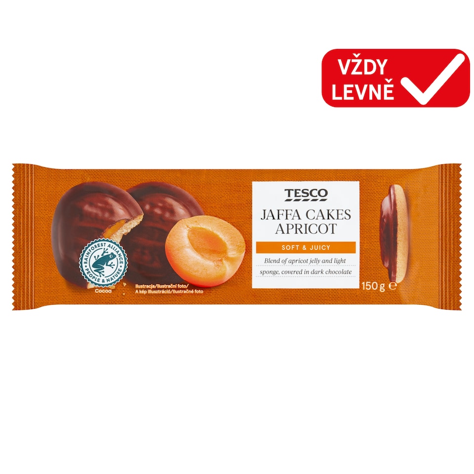 Tesco Jaffa Cakes Apricot 150g