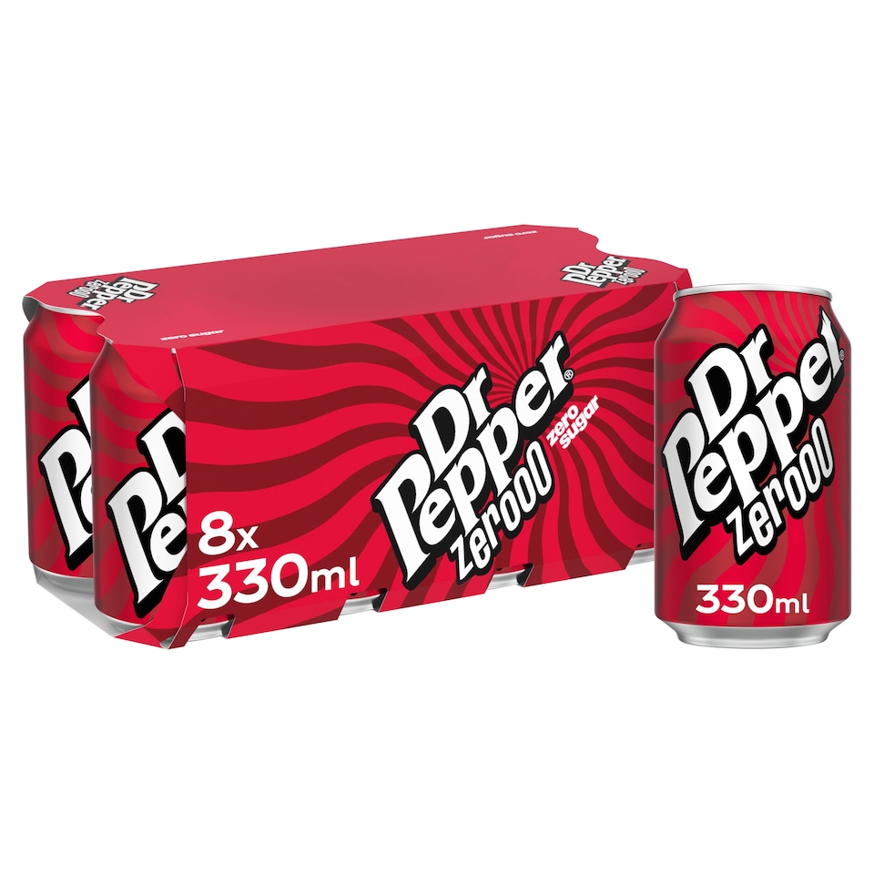 image 1 of Dr Pepper Zero 8 x 330ml