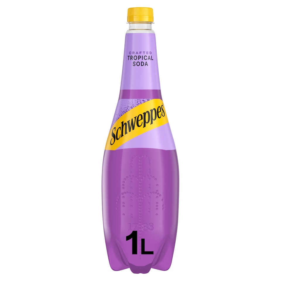 SCHWEPPES Tropical Soda with Hibiscus & Guava 1L