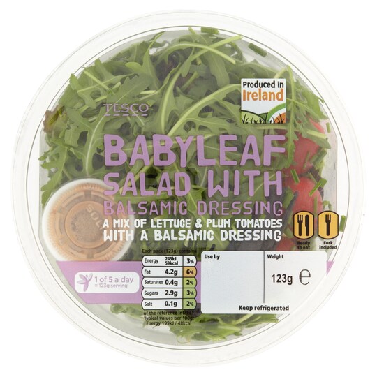 Tesco Baby Leaf Salad 123G Tesco Groceries