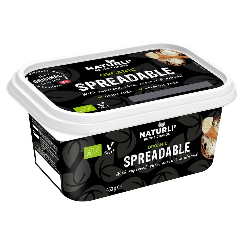 Naturli Organic Dairy Free Vegan Spreadable Butter Alternative 450g