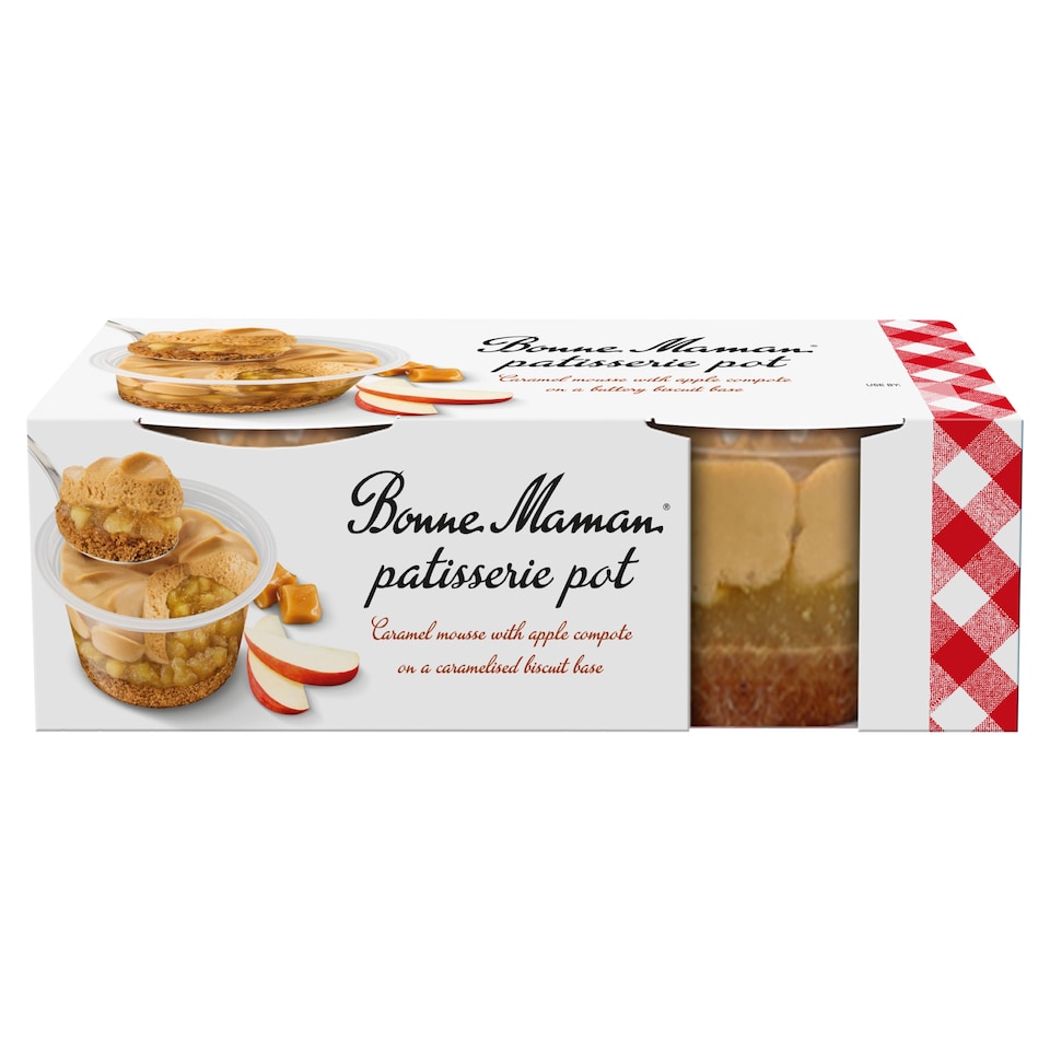 image 1 of Bonne Maman Patisserie Pot Apple & Caramel 2x90g