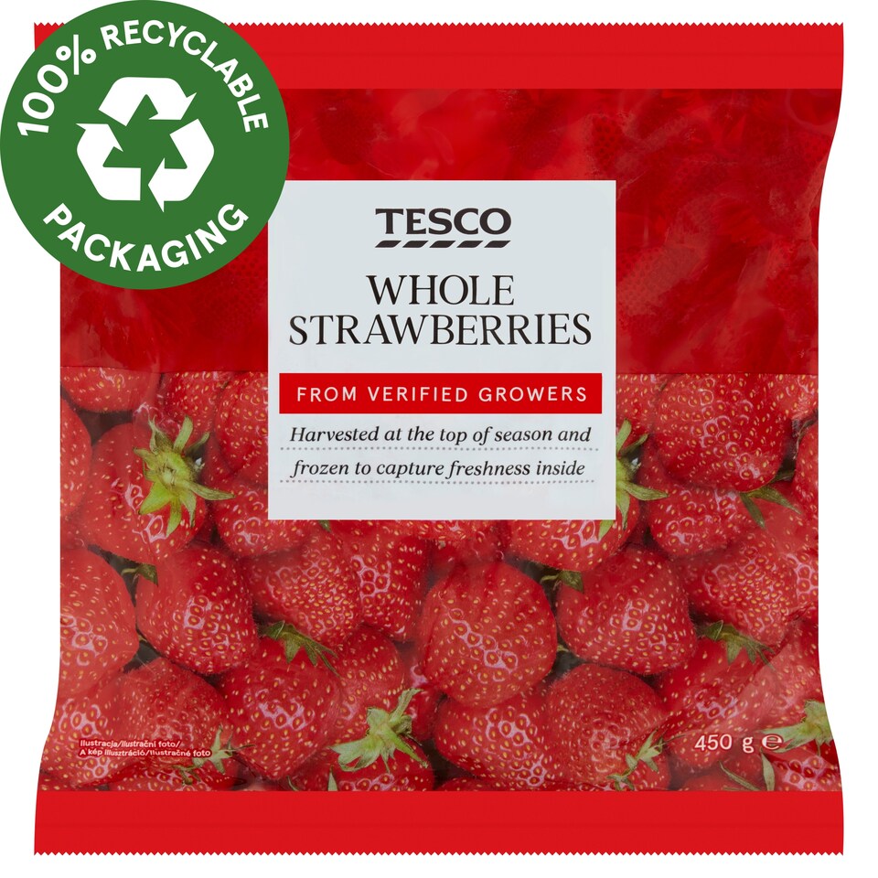 Tesco gyorsfagyasztott eper 450 g 