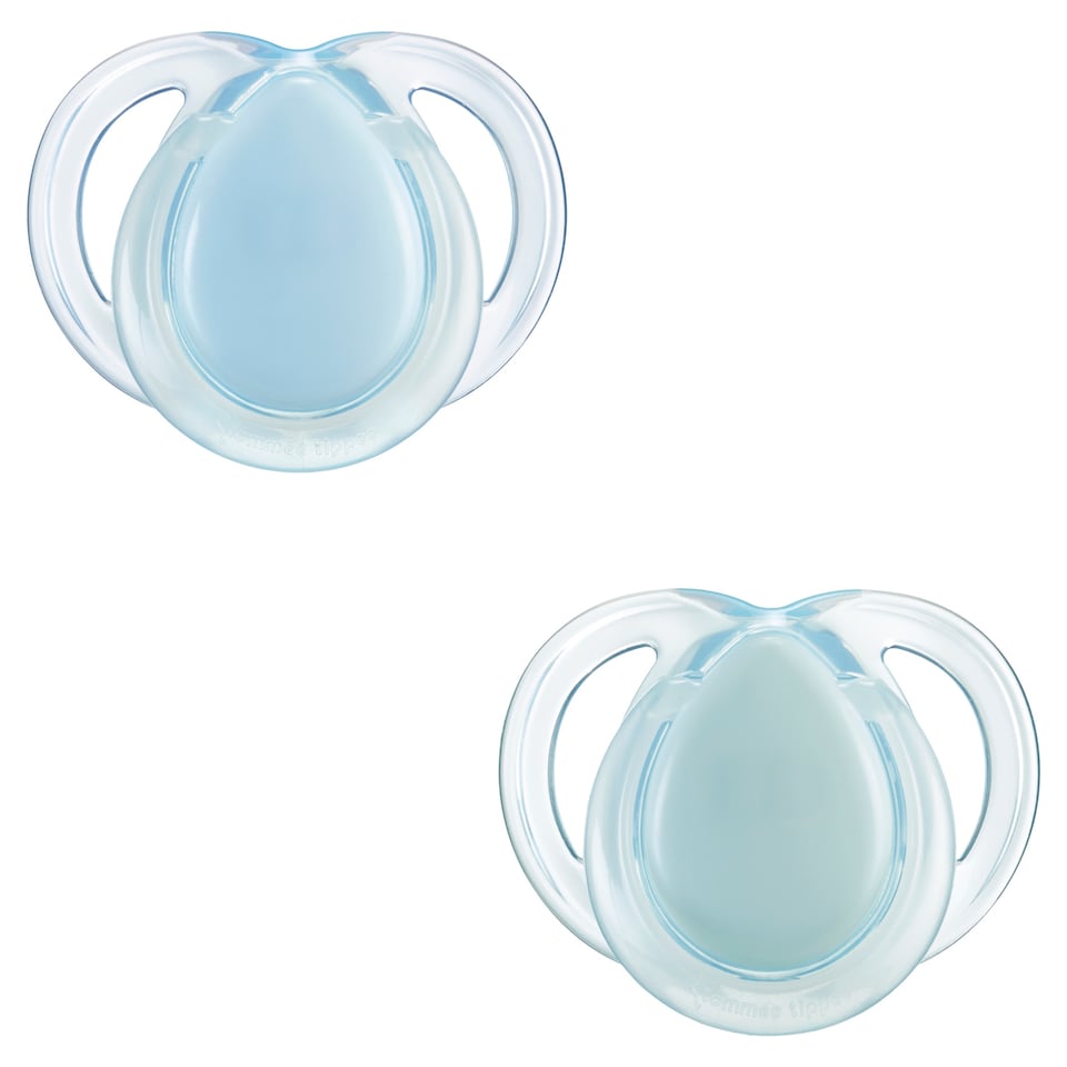 image 1 of Tommee Tippee Night Time Soothers, 0-6m, Pack of 2