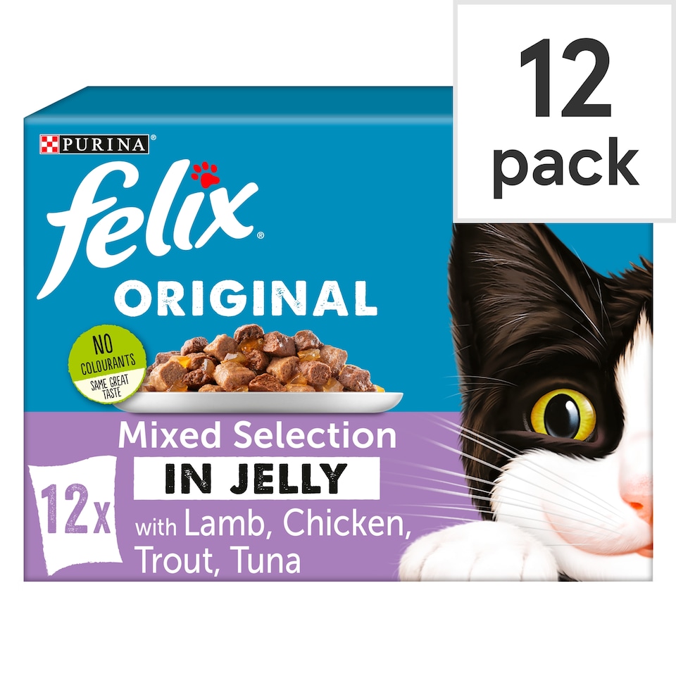 image 1 of Felix Senior Cat Food Mixed Selection In Jelly 12X100g
