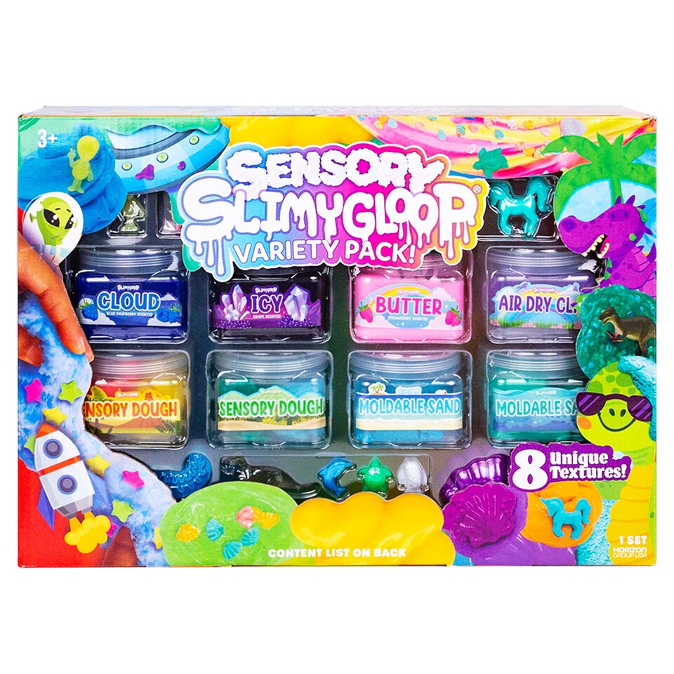 Horizon Group USA Sensory Slimygloop kinetikus homok szett 8 db  1. kép
