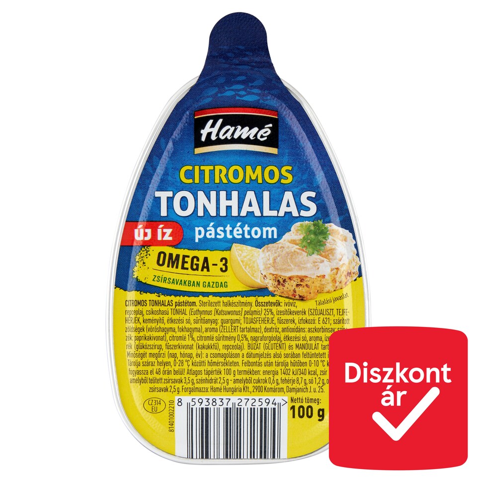 Hamé citromos tonhalas pástétom 100 g