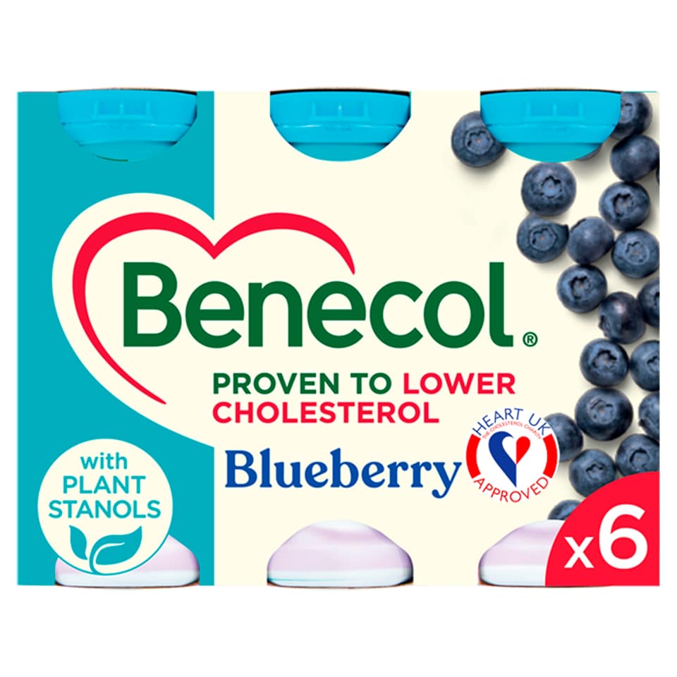 image 1 of Benecol Yogurt Drink - Blueberry 6x67.5g