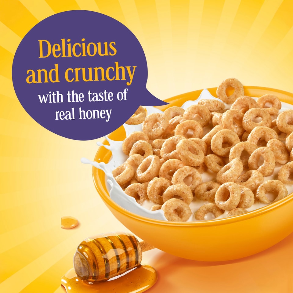 image 1 of Nestlé Cheerios Honey Multigrain Hoop Breakfast Cereal 575g