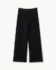 image 4 of F&F Girls School Cotton Rich Wide Leg Trousers in Black