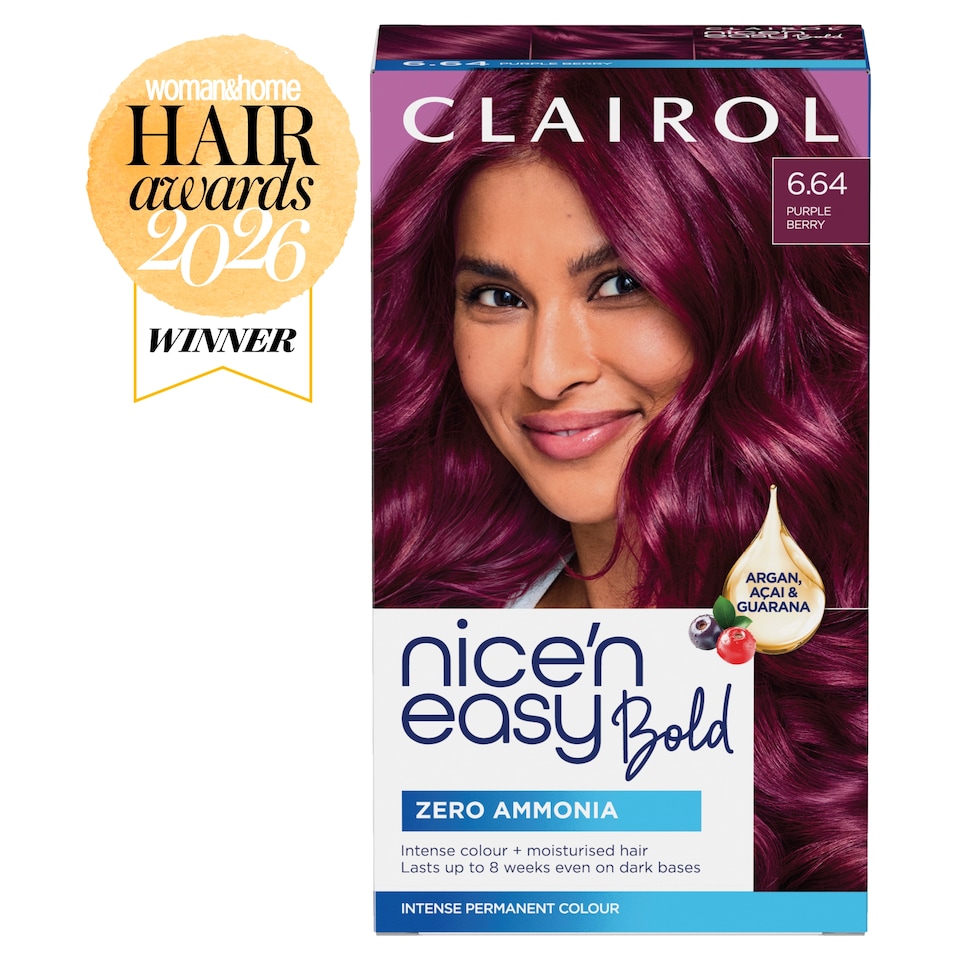 image 1 of CLAIROL NICE'N EASY BOLD PERMANENT HAIR DYE - 6.64 PURPLE BERRY