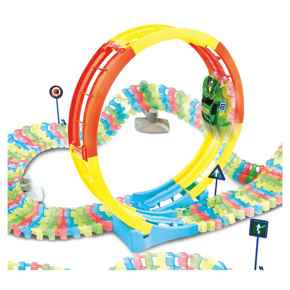 image 1 of Addo Totally Tracks Glow Loop Race Track Set 165 pcs
