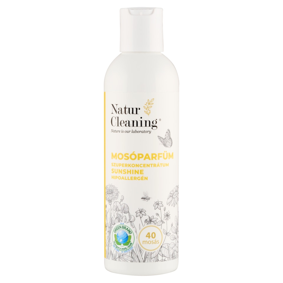 Natur Cleaning Sunshine hipoallergén mosóparfüm szuperkoncentrátum 40 mosás 200 ml
