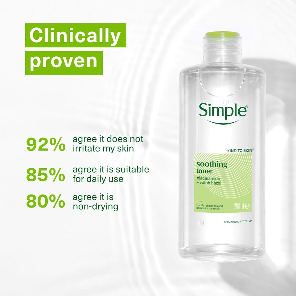 image 1 of Simple Kind To Skin Soothing Face Toner 200Ml