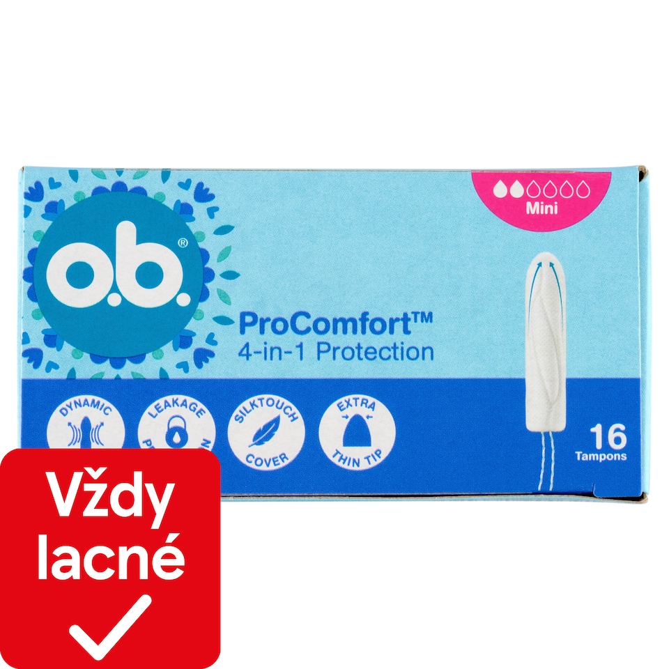 image 1 of O.B. ProComfort Mini Tampons 16 pcs