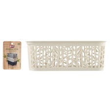 BranQ Bamboo 2 Antique White kosár 