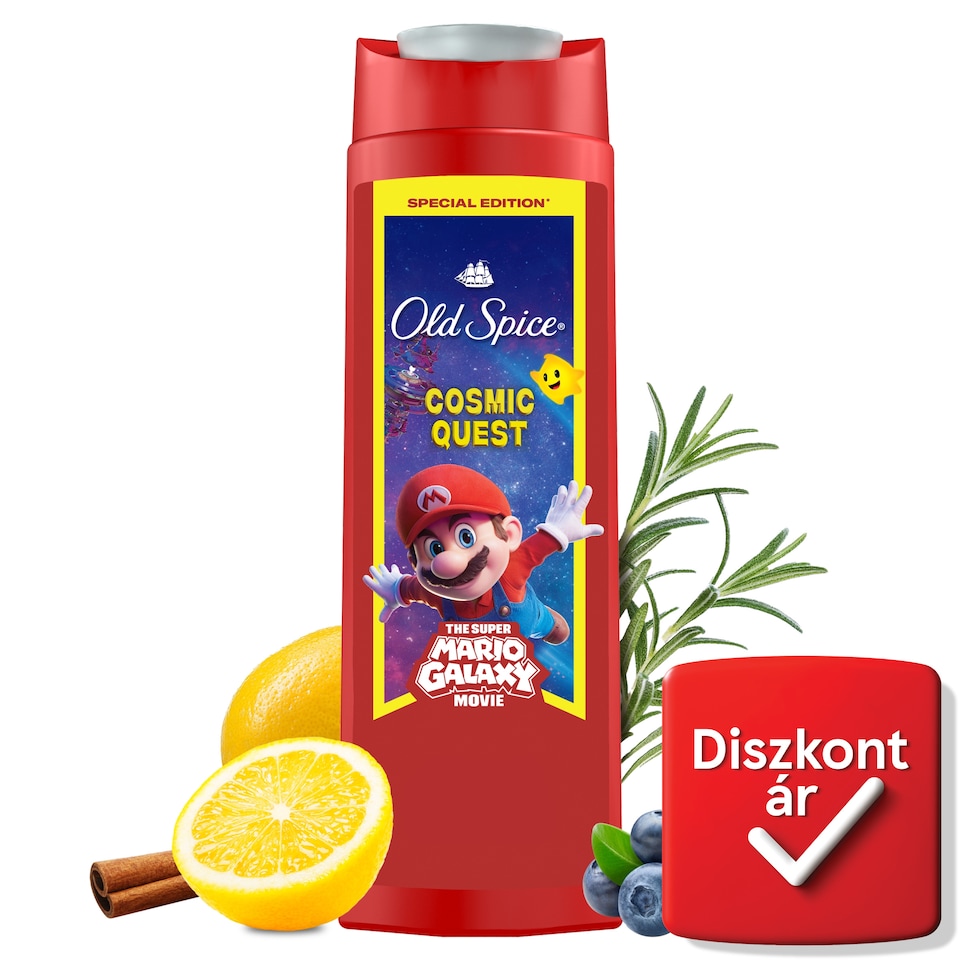 Old Spice Super Mario Special Edition 3 az 1-ben Sampon és Tusfürdő, 400 ml  1. kép