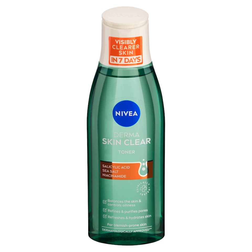 obrázok 1 z Nivea Derma Skin Clear Čistiaca pleťová voda 200 ml