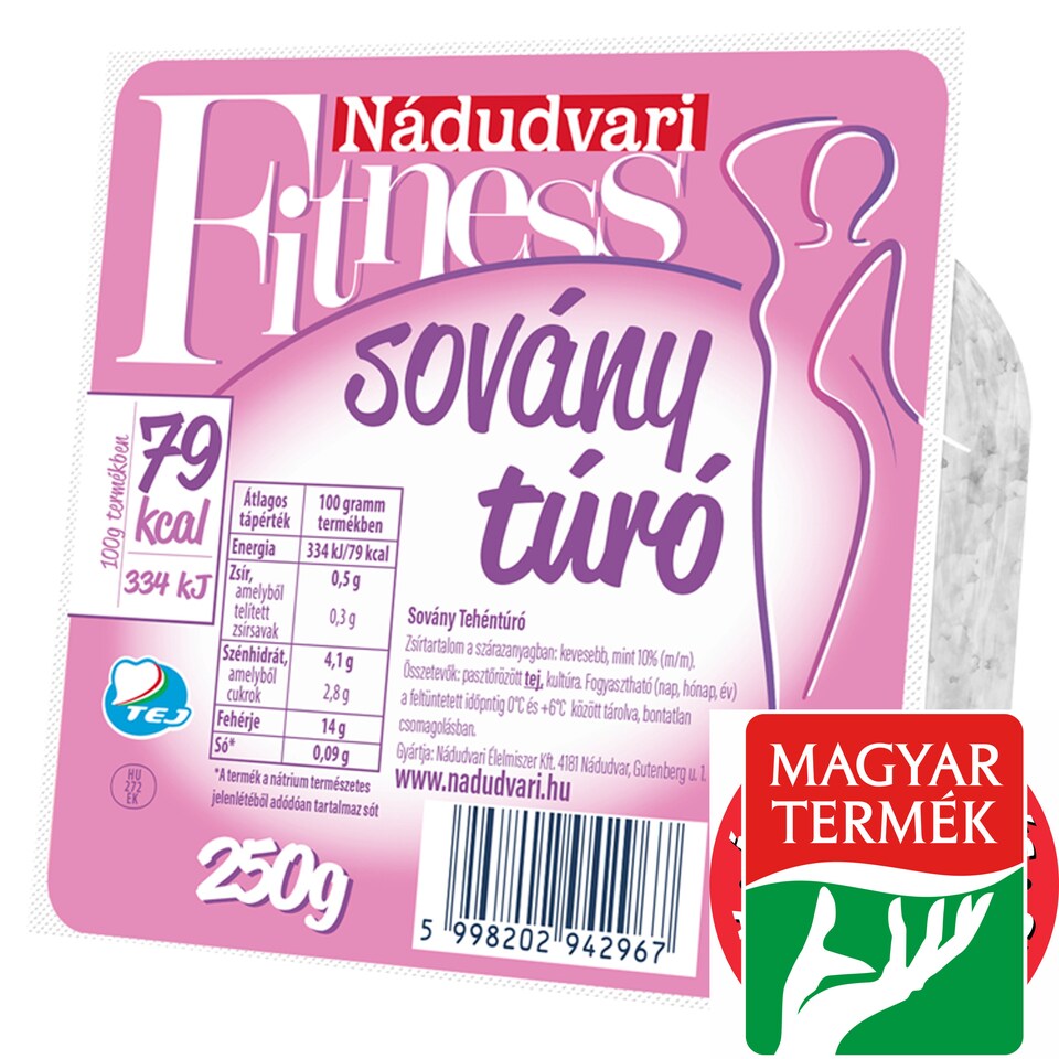 Nádudvari Fitness sovány túró 250 g