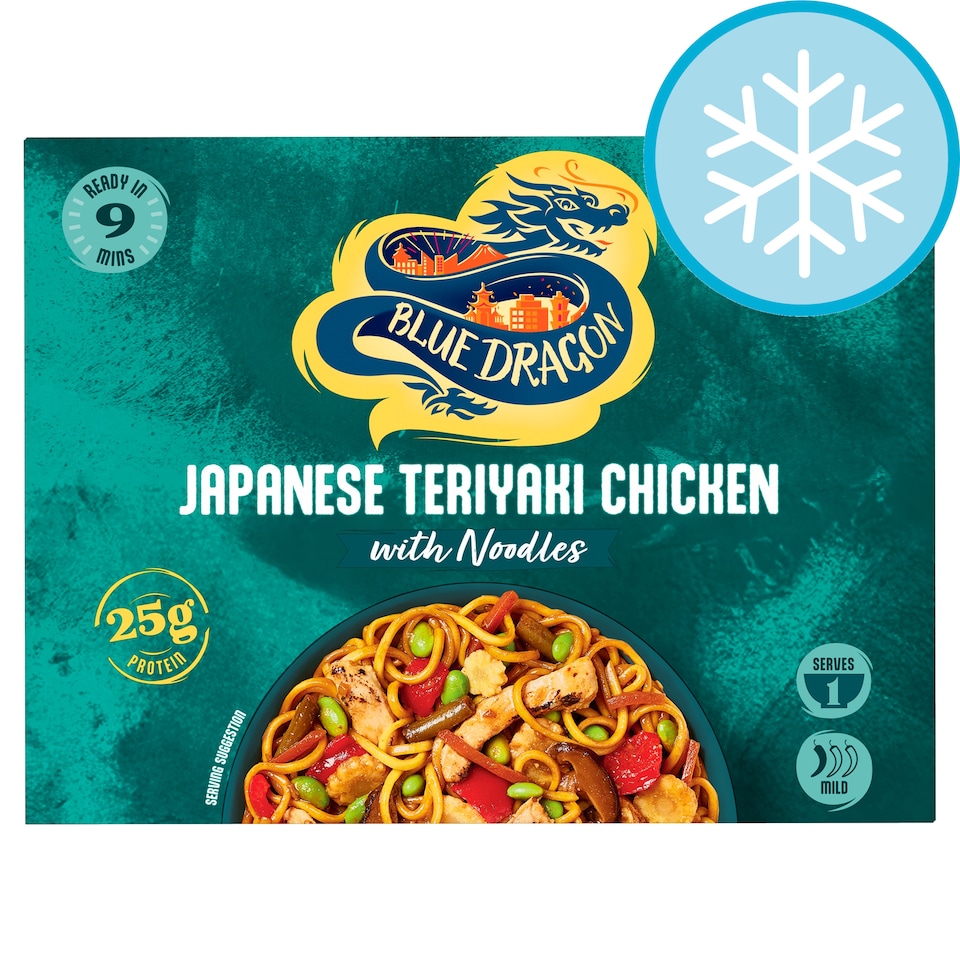 Blue Dragon Japanese Teriyaki Chicken with Noodles Ready Meal 400g