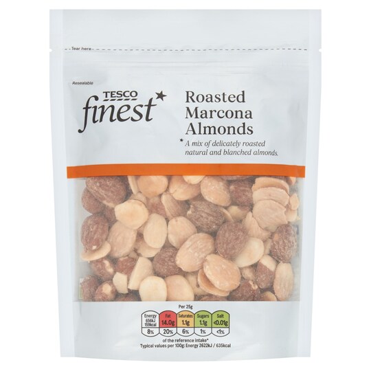 Tesco Finest Roasted Marcona Almonds 150G Tesco Groceries