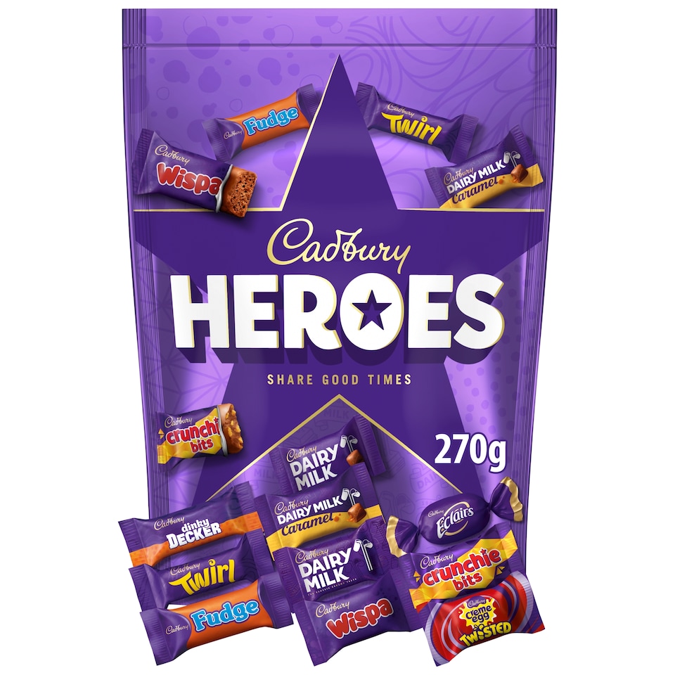 CADBURY HEROES POUCH 270G
