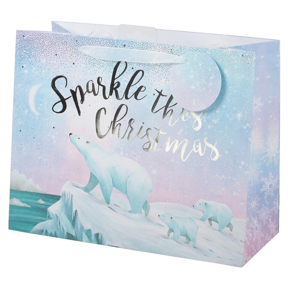 Tesco Glistening Grace Polar Bear Large Bag